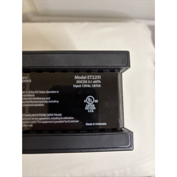 Spectrum ET2251 DOCSIS 3.1 eMTA 2.5G Internet Modem Untested for Parts/Repair - Picture 7 of 8